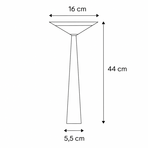Buitenlamp Elin tuinlamp corten aluminium modern