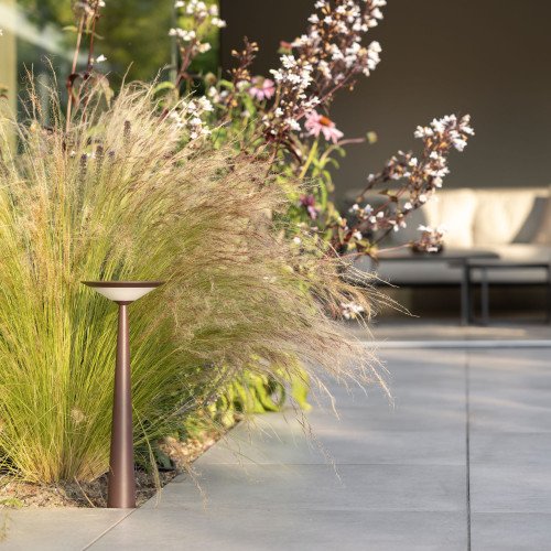 Buitenlamp Elin tuinlamp corten aluminium modern