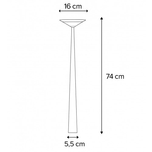 Buitenlamp Elin tuinlamp corten aluminium modern