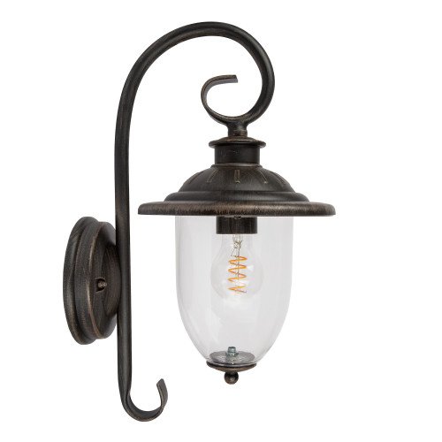 Buitenlamp Elzas roestkleurig bruin E27 muurlamp