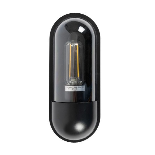 Buitenlamp Eye muurlamp zwart modern tuinverlichting