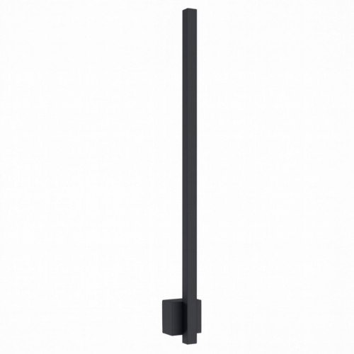 Verticale wandlamp bar zwart aluminium modern