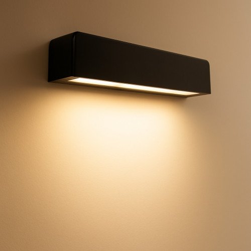 Buitenlamp Warwick Muurlamp Zwart aluminium modern