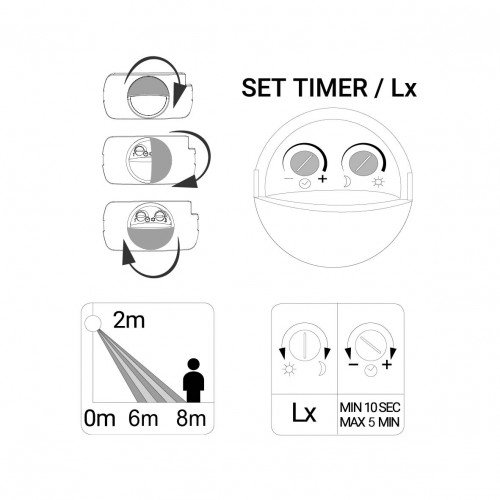 Buitenlamp Ian bewegingssensor wandlamp zwart aluminium modern