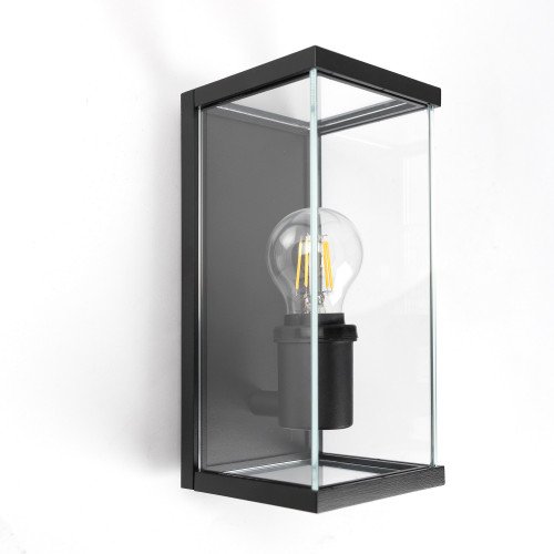 Buitenlamp Toledo muurlamp aluminium zwarte strak