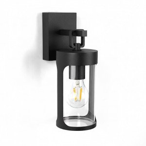 Buitenverlichting Zaragoza muurlamp zwart aluminium