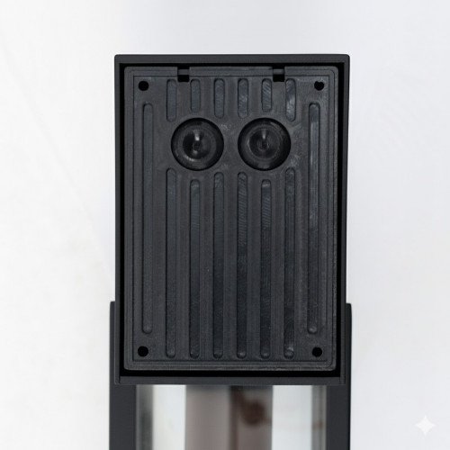 Buitenverlichting Zaragoza muurlamp zwart aluminium