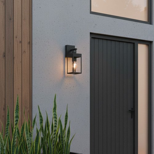 Buitenverlichting Cartagena muurlamp zwart aluminium