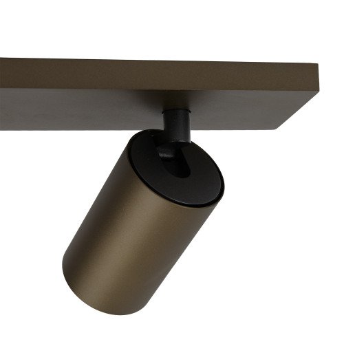Binnenverlichting Mila 3 opbouwspot brons modern