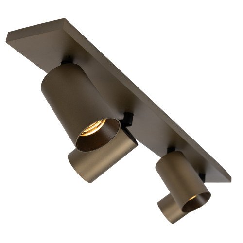 Binnenverlichting Mila 3 opbouwspot brons modern