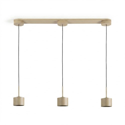Binnenverlichting June hanglamp champagne modern 3-lichts
