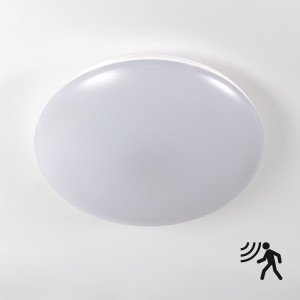 Binnen- en buitenlamp Milan plafondlamp wit met bewegingssensor