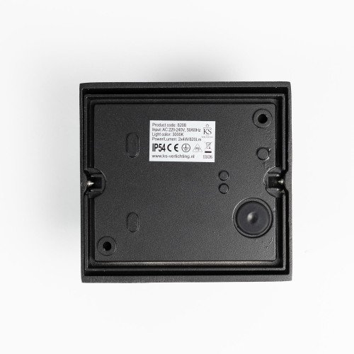 Buitenlamp Reno up en down muurlamp zwart