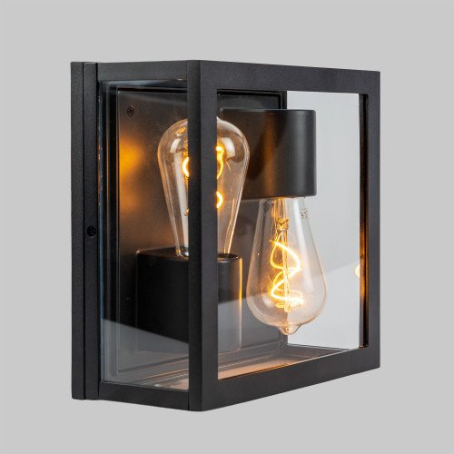 Buitenlamp Timothy plafondlamp zwart aluminium