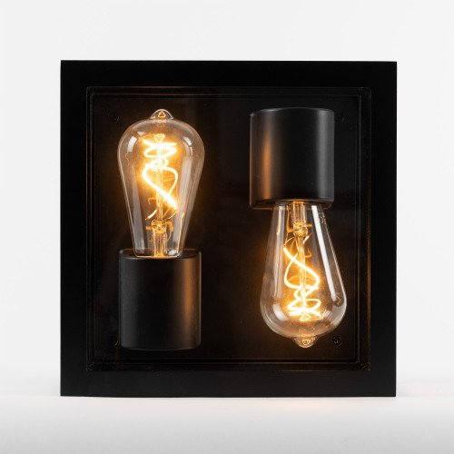 Buitenlamp Timothy plafondlamp zwart aluminium