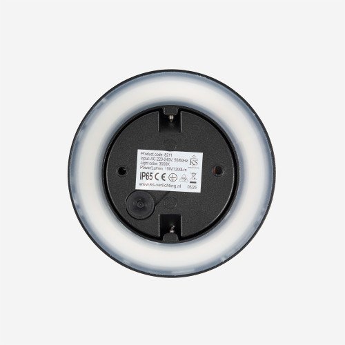 Buitenlamp Eclips wandlamp small zwart aluminium modern