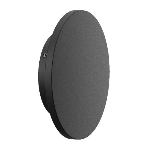 Buitenlamp Eclips wandlamp medium zwart aluminium modern