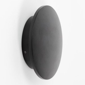 Buitenlamp Eclips wandlamp medium zwart aluminium modern