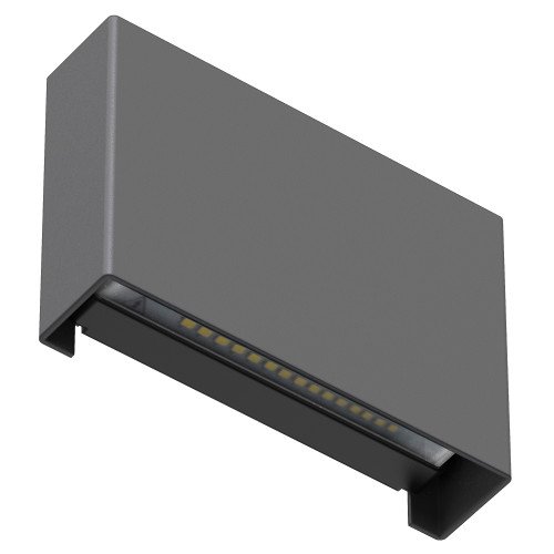 Buitenlamp Elroy muurlamp small zwart aluminium modern