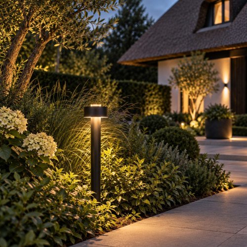 Buitenverlichting Lewis tuinlamp zwart 60cm