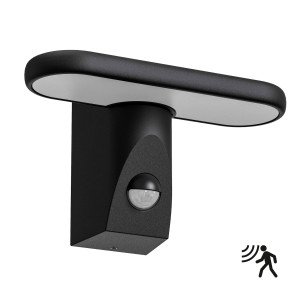 buitenlamp met bewegingssensor Zack muurlamp zwart