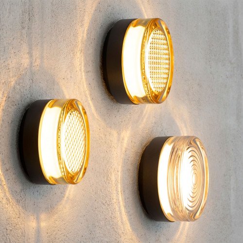 Opbouwspot Liam wandlamp plafondlamp zwart