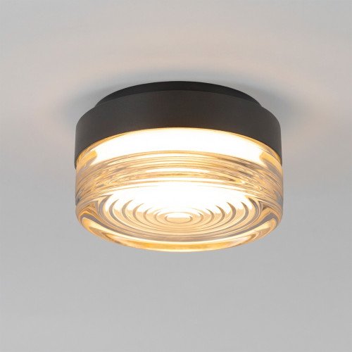 Opbouwspot Liam wandlamp plafondlamp zwart