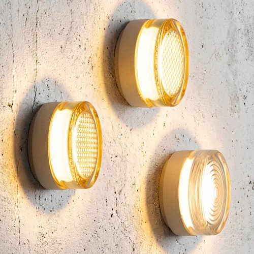 Opbouwspot Liam wandlamp plafondlamp champagne