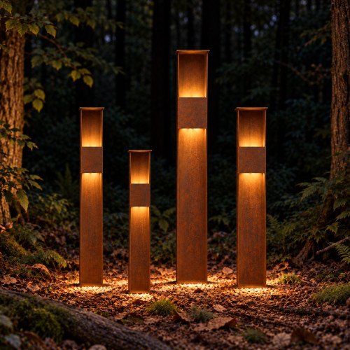 Buitenverlichting Ferro 85 tuinlamp cortenstaal