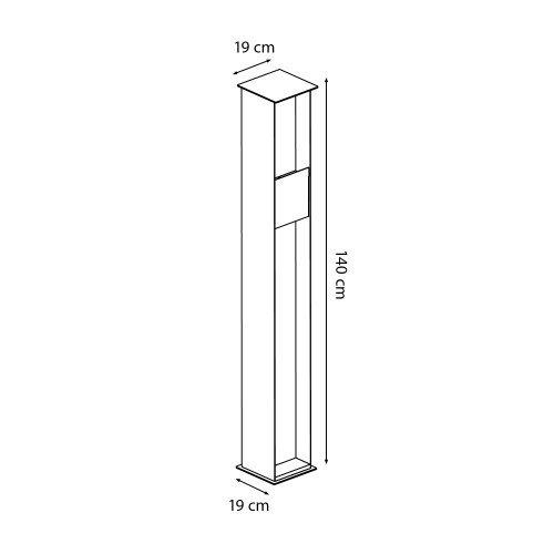 Buitenverlichting Ferro 140 tuinlamp cortenstaal