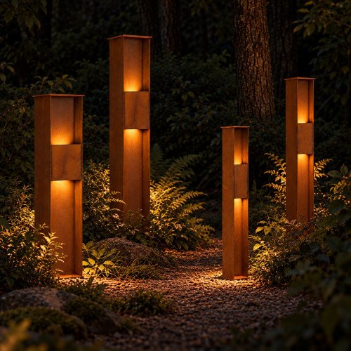Buitenverlichting Ferro 85 tuinlamp cortenstaal