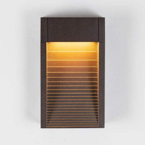 Buitenverlichting Ridge muurlamp zwartbruin