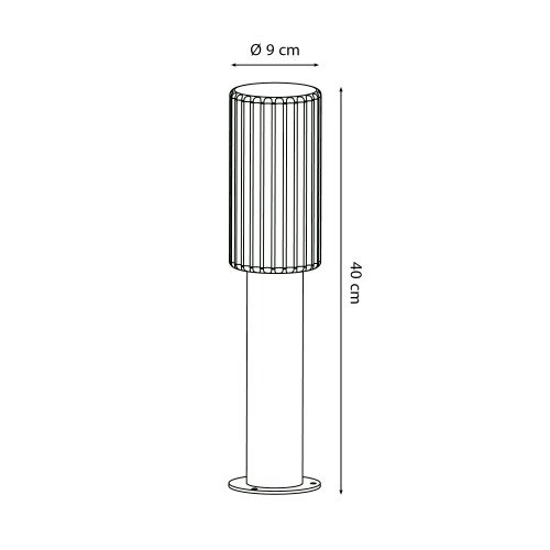 Buitenverlichting Sablon 3 tuinlamp zwartbruin
