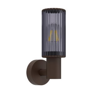 Buitenverlichting Sablon muurlamp zwartbruin