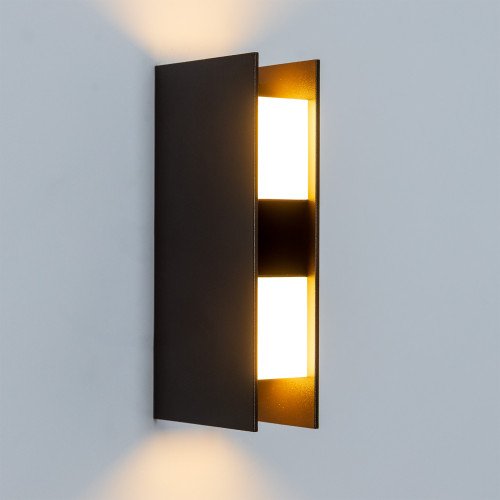 Buitenlamp Forms muurlamp zwartbruin modern 