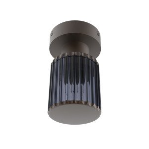 Buitenverlichting Sablon Petit plafond en muurlamp zwartbruin