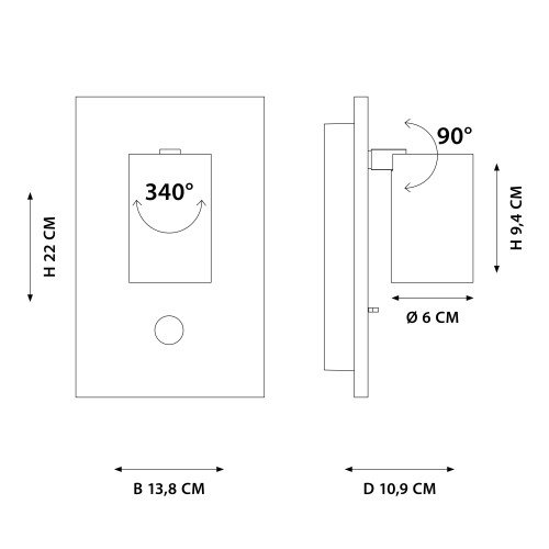 Binnenlamp Mila bedelamp champagne dimmer