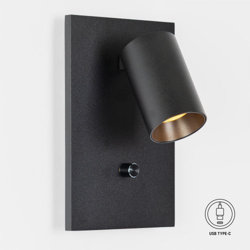 Binnenlamp Mila bedelamp zwart dimmer