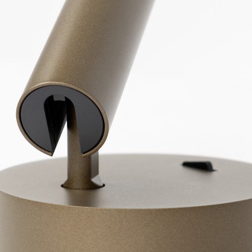 Bronzen wandspot richtbaar aluminium USB