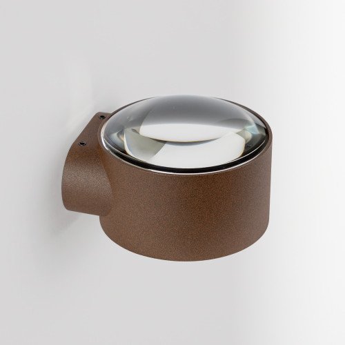 Rustiek bruine convex glazen venster modern wandlamp up&down