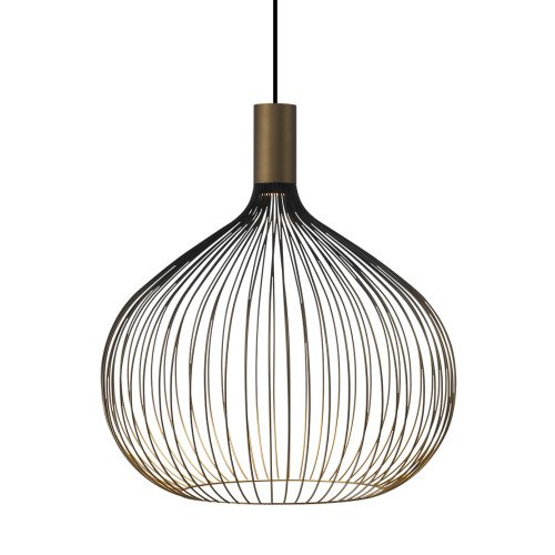 Binnenverlichting Isabel hanglamp zwart goud