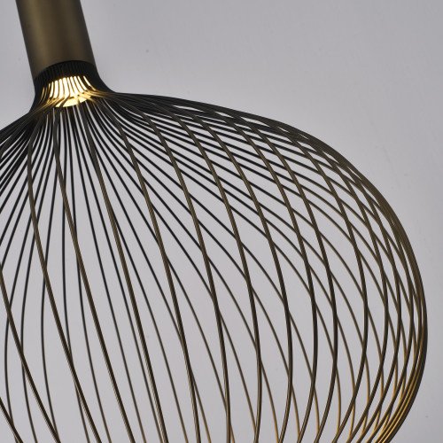 Binnenverlichting Isabel hanglamp zwart goud