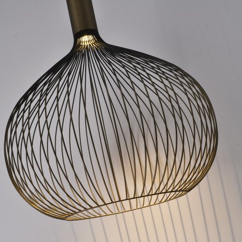 Binnenverlichting Isabel hanglamp zwart goud