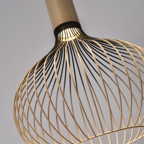 Binnenverlichting Isabel 3-lichts hanglamp zwart beige