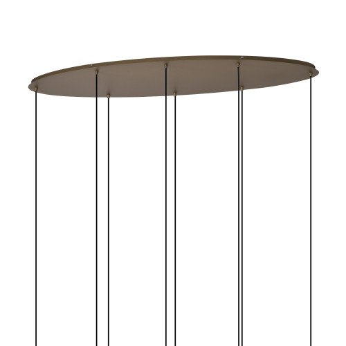 Binnenverlichting Isabel 8-lichts hanglamp zwart goud
