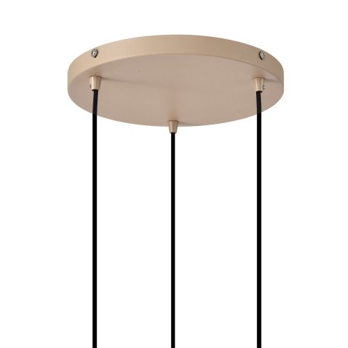 Binnenverlichting Ascha hanglamp zwart beige