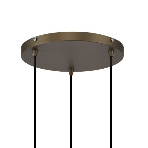 Binnenverlichting Ascha hanglamp zwart champagne