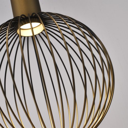 Binnenverlichting 5-lichts Ascha hanglamp zwart goud