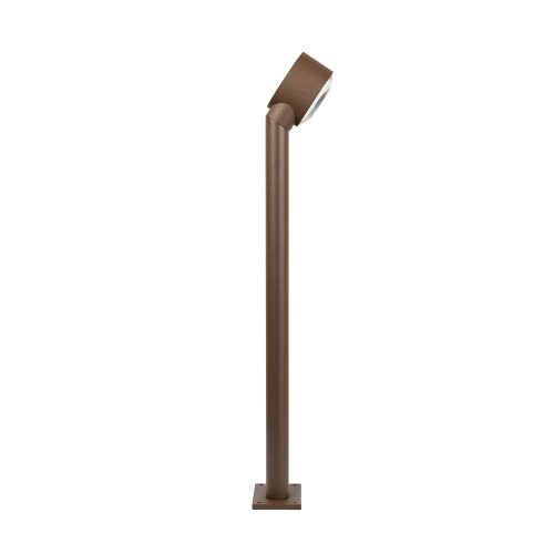 Buitenlamp Scope tuinlamp rustiek bruin aluminium bolle lens