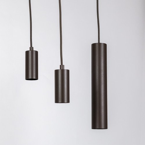 Binnenverlichting Lumi 6-lichts hanglamp greige modern